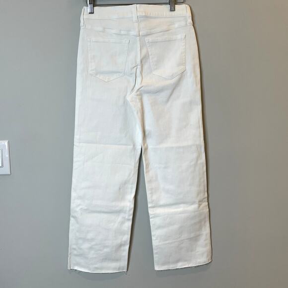 J.Crew 1996 Slim Wide Leg Jean Denim Vacation Holiday Date Trip CH680 White 26 - Picture 8 of 16